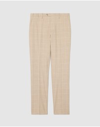 Politix - Windowpane Check Tailored Pant