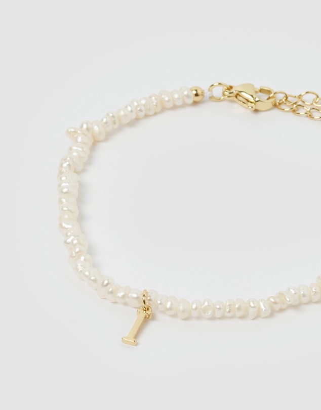 Miz Casa and Co - Pearl Letter I Bracelet