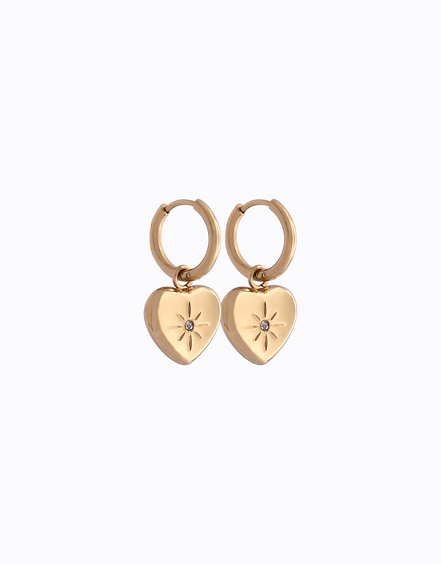 PETA AND JAIN - Juliette Heart Hoop Earrings