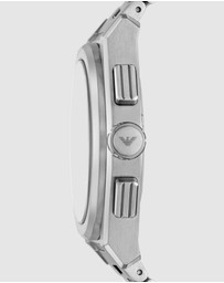 Emporio Armani - Silver Tone Chronograph Watch