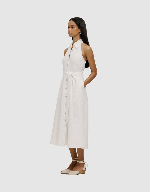 Trenery - Linen Halter Shirt Dress