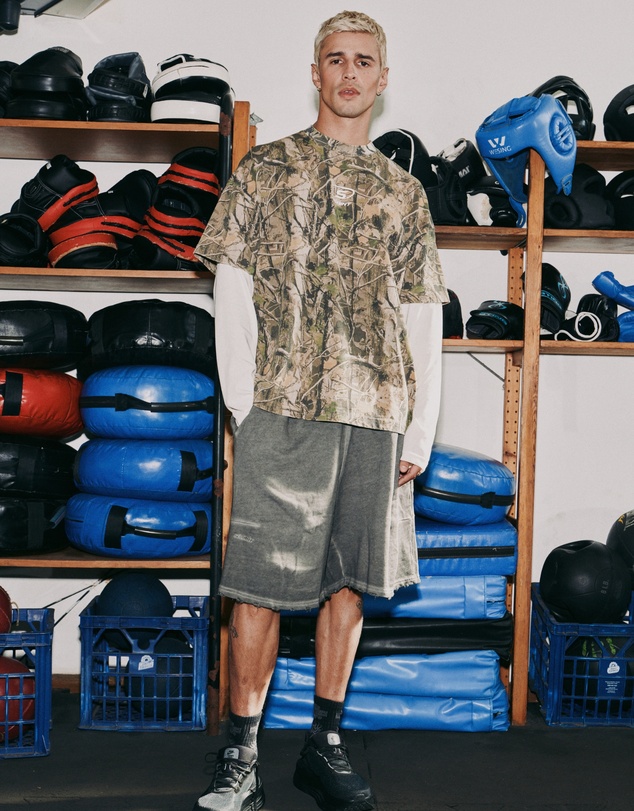 SSAINT - Round One Layered Tee - Vintage Camo