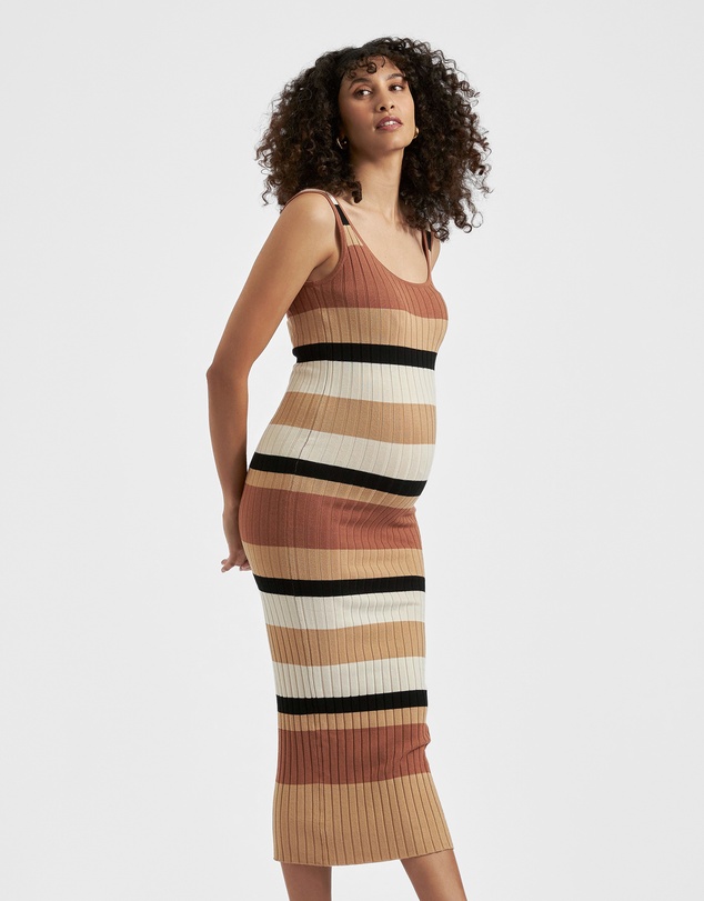 Ripe Maternity - Sarah Stripe Knit Dress
