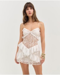 For Love & Lemons - Lea Lace Mini Dress