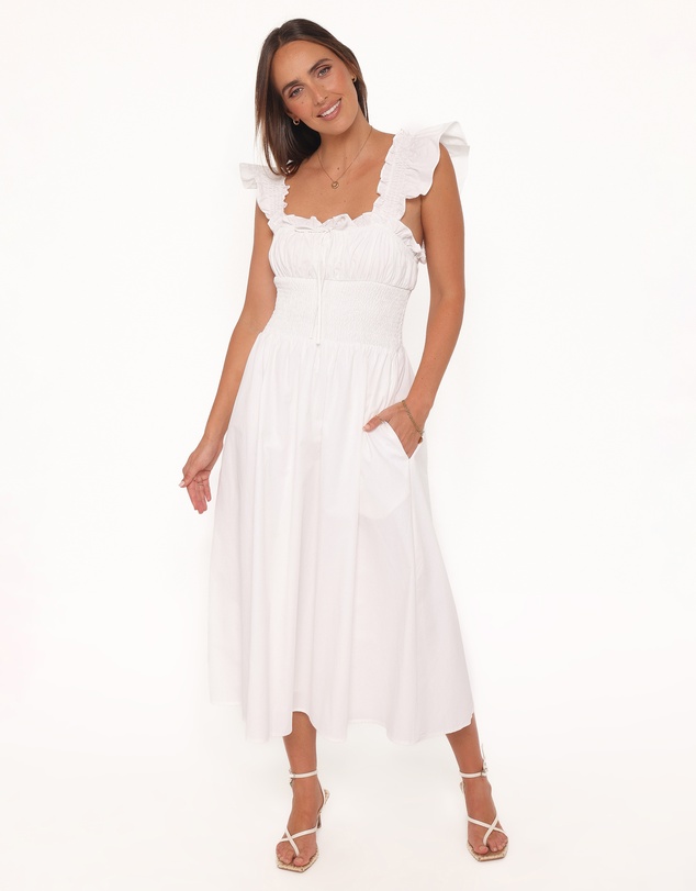 Petal & Pup - Bronte Midi Dress - White
