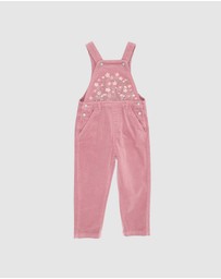 Bebe by Minihaha - Flossy Embroidered Cord Overalls 3-5 Yrs