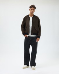 AERE - Wool Blend Bomber Jacket