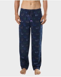 Mitch Dowd - Mens Polar Play Bamboo Flannel Pyjama Pant - Navy
