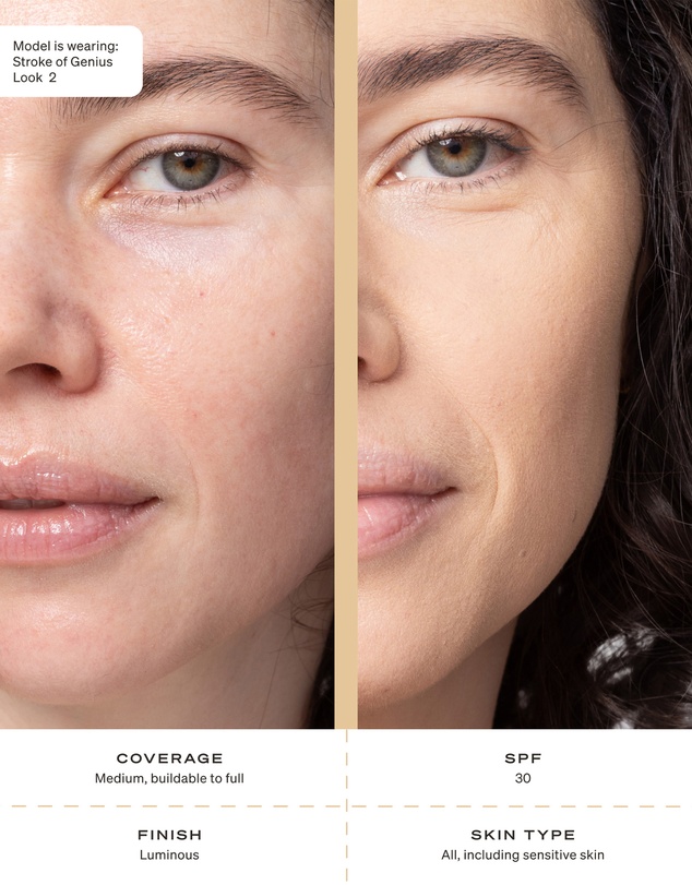 Napoleon Perdis - Stroke of Genius Liquid Cashmere Foundation SPF30 Look 2