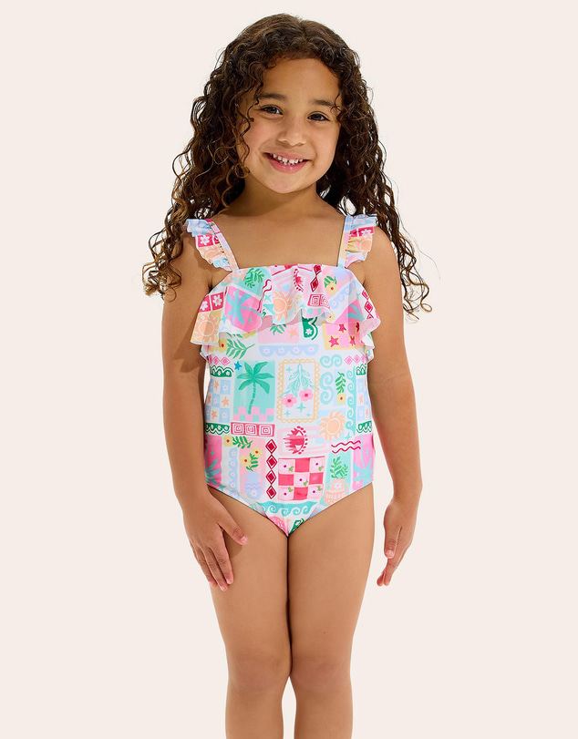 Seafolly - Capri Frill One Piece - Kids