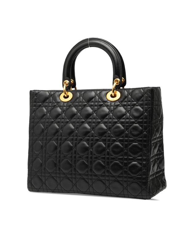 Pre-Loved by Azura Reborn - Pre-Loved Large Lambskin Cannage Lady Dior