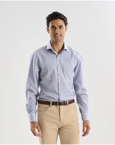 3 Wise Men - 3 Wise Men Sundown Blue Print Shirt