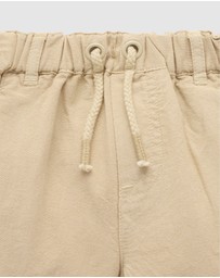 Purebaby - Linen Blend Short -Kids-Babies