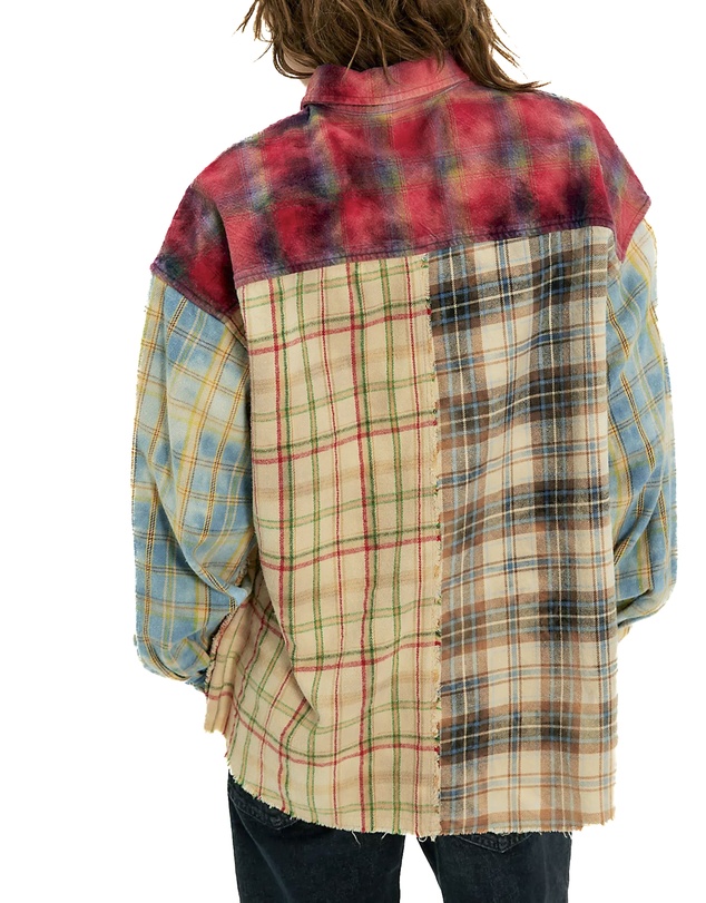 THE TALES - Patchwork Check Flannel Shirt