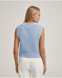 Oxford - Tory Cotton Knitted Vest