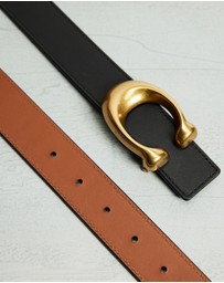 Coach - Signature Buckle Reversible Belt