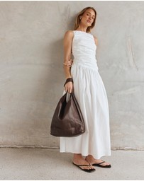 VESTIRSI - Scarlett 2.0 Dark Chocolate Leather Hobo