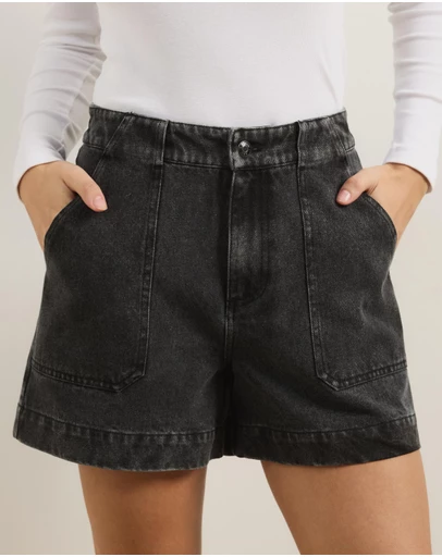 Atmos&Here - Samira Relaxed Denim Shorts