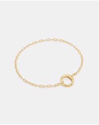 Ania Haie - Gold Mini Link Charm Chain Connector Bracelet