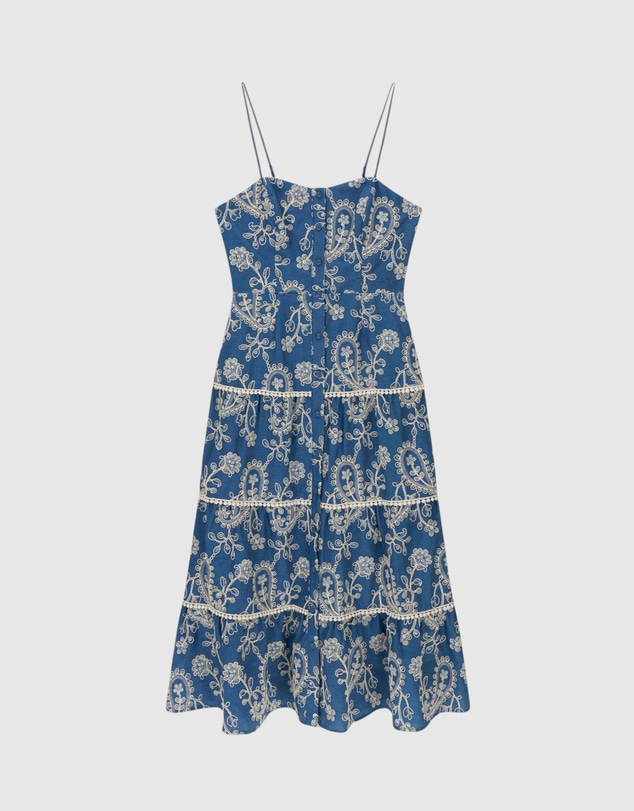 GUESS - Short Sleeve Evelyn Midi Dress
