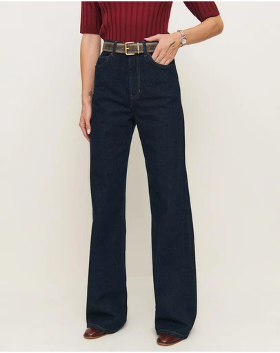 Reformation - Cary High Rise Slouchy Wide Leg Jeans