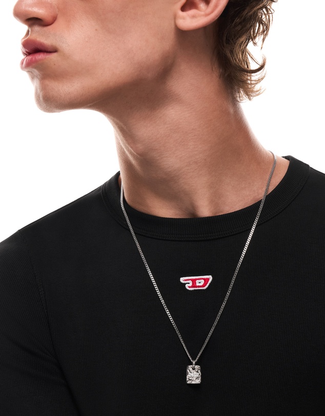 Diesel - Diesel Font Silver Necklace