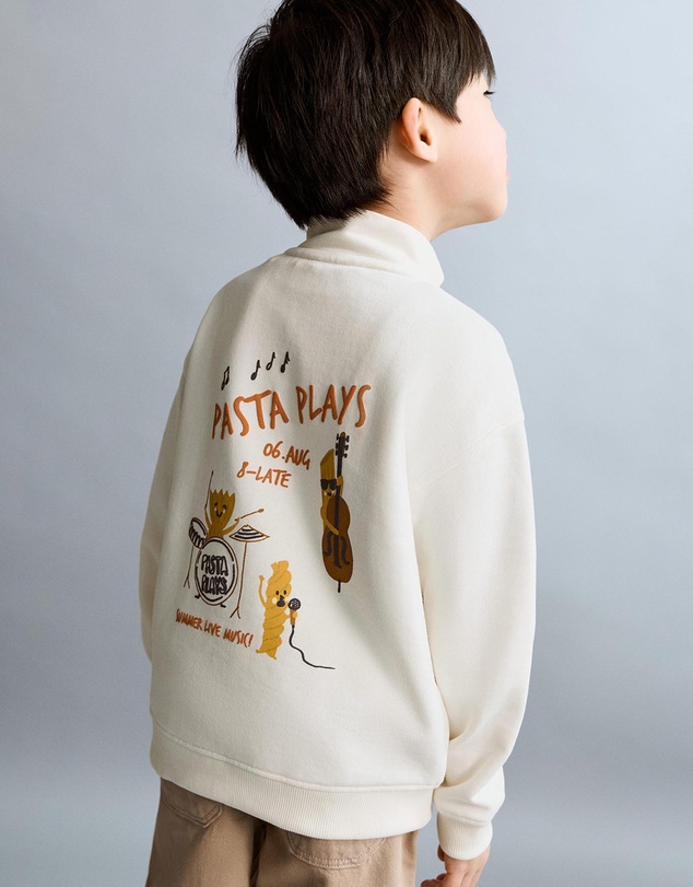 M.N.G - Pasta Sweatshirt - Babies-Kids