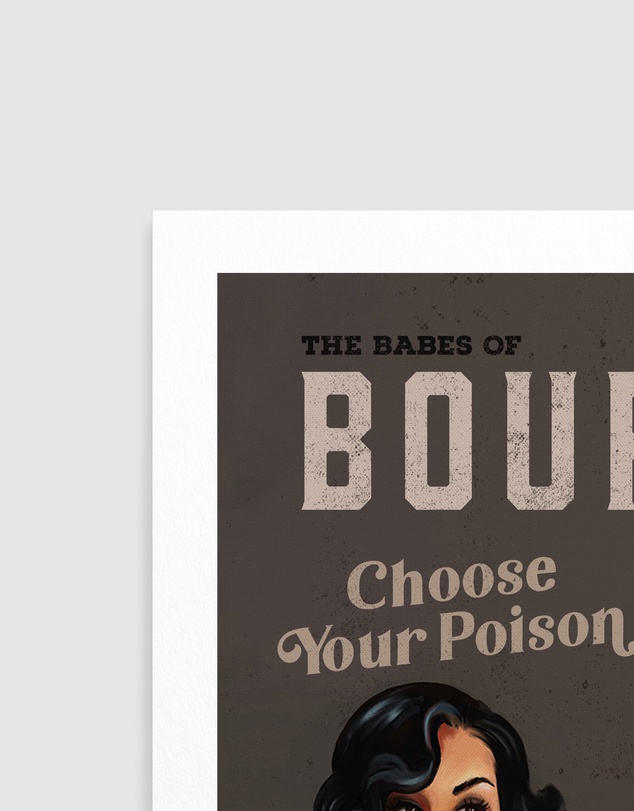 Olive et Oriel - Babes Of Bourbon Vol 6 Choose Your Poison Sexy Pinup by The Whiskey Ginger Art Print