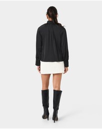 Forcast - Anna Pleated Satin Blouse