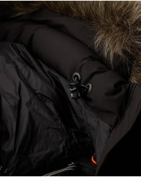Superdry - Fuji Faux Fur Hoodie Mid Length