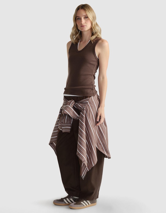 Decjuba - D-Luxe Ribbed Scoop Tank