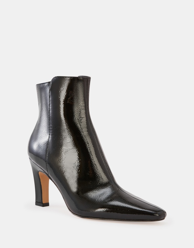 Wittner - Loz Crinkle Patent Leather Ankle Boots