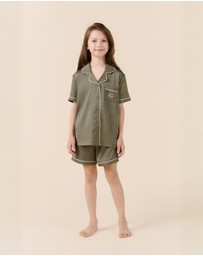 Gingerlilly - Mini Sonia Silky Satin Short PJ Set