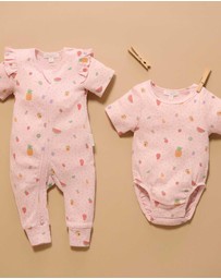 Purebaby - Pointelle Bodysuit -Kids-Babies
