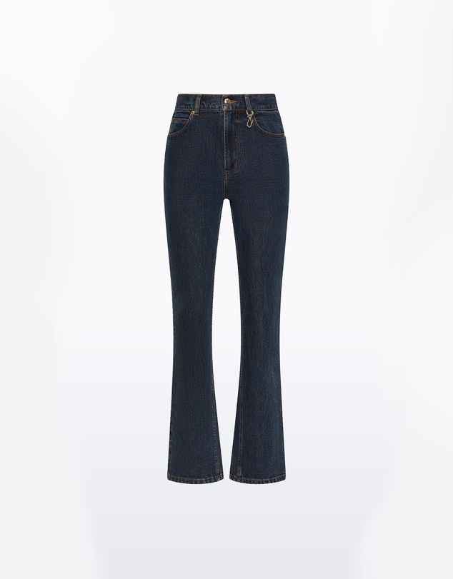 Carla Zampatti - Dark Indigo Denim Straight Leg Jean