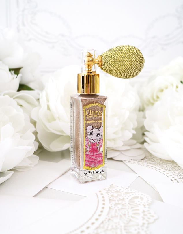 Claris The Chicest Mouse In Paris By Pink Poppy - Claris Glitter Body Spray Atomiser