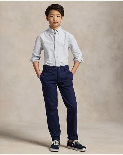 Polo Ralph Lauren - Striped Cotton Oxford Shirt - Teens