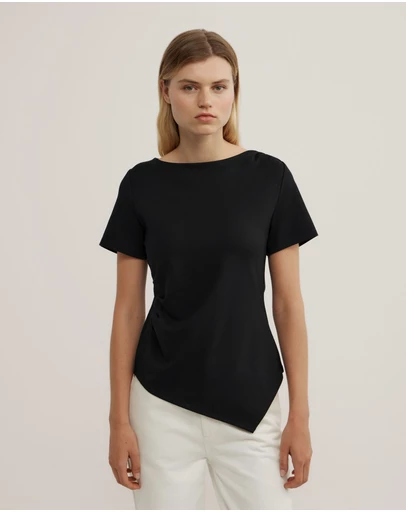 Witchery - Tuck Wide Neck T-shirt
