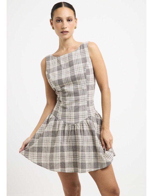 Subtitled - Guava Shirred Mini Dress