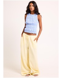 Subtitled - Brooke Contrast Shirred Top