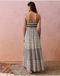 BOTEH - Levante Shirred Maxi Dress