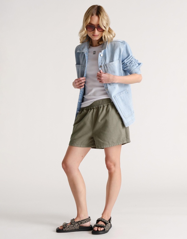 Decjuba - D-Luxe Denim Pull On Shorts
