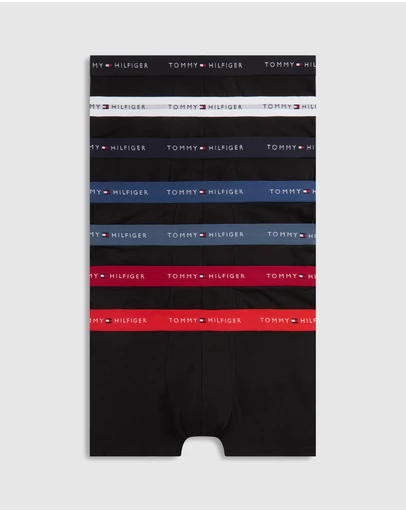 Tommy Hilfiger - 7-Pack Signature Repeat Logo Waistband Trunks