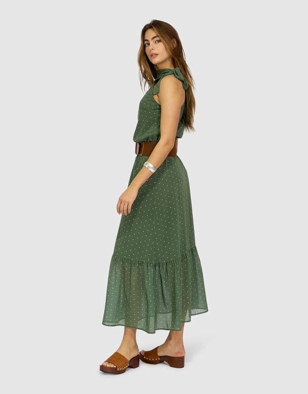 Belle & Bloom - Bare It All Bias Tie Neck Top