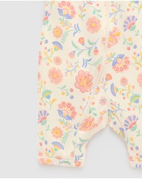 Purebaby - Short Sleeve Sleep Pyjama Zip Growsuit -Kids-Babies