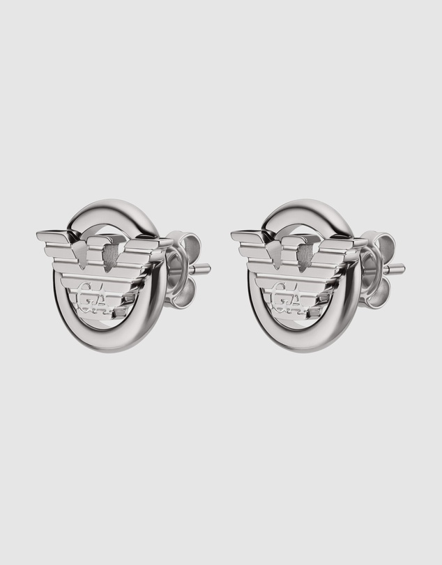 Emporio Armani - Emporio Armani Silver-Tone Earring