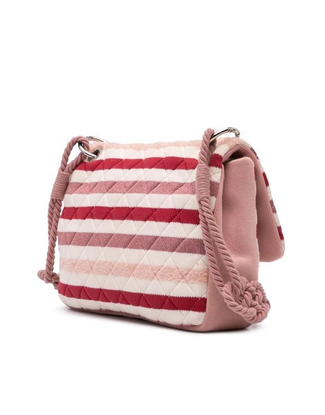 Pre-Loved by Azura Reborn - Pre-Loved chanel Striped Quilted Messenger Bag