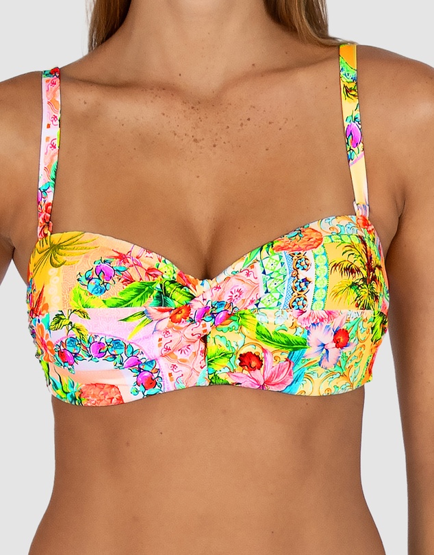 Baku Swimwear - Sardinia D-DD Cup Twist Bandeau Bikini Bra Top
