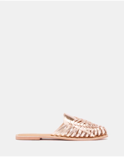 Just Because - Telugu Leather Flat Sandals