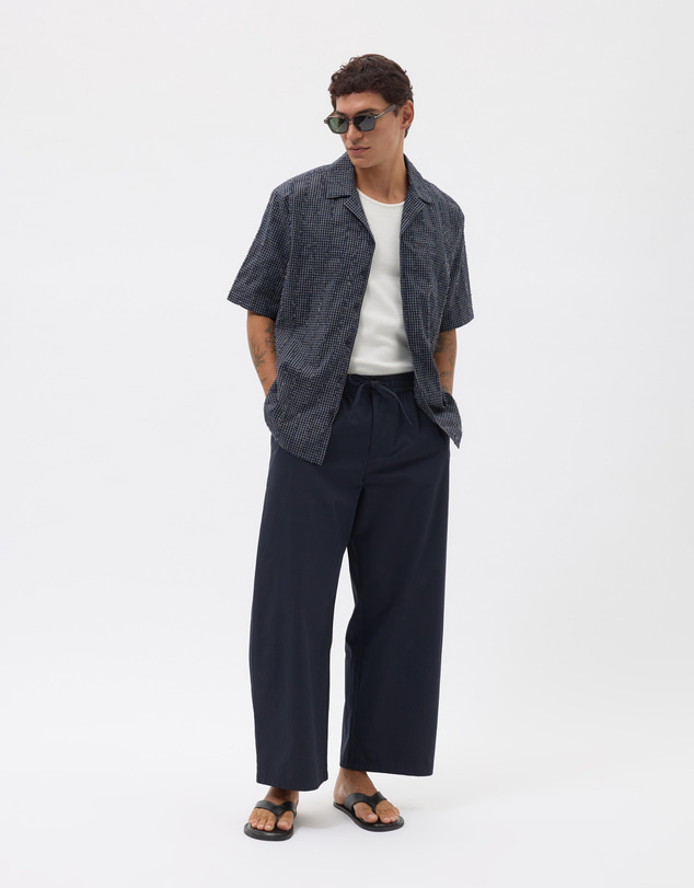 AERE - Cotton Barrel Leg Pant